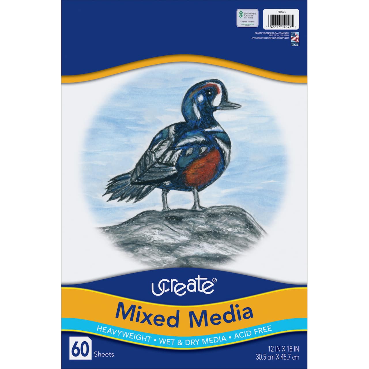 Pacon® Ucreate® 12" x 18" Mixed Media Art Paper Pad